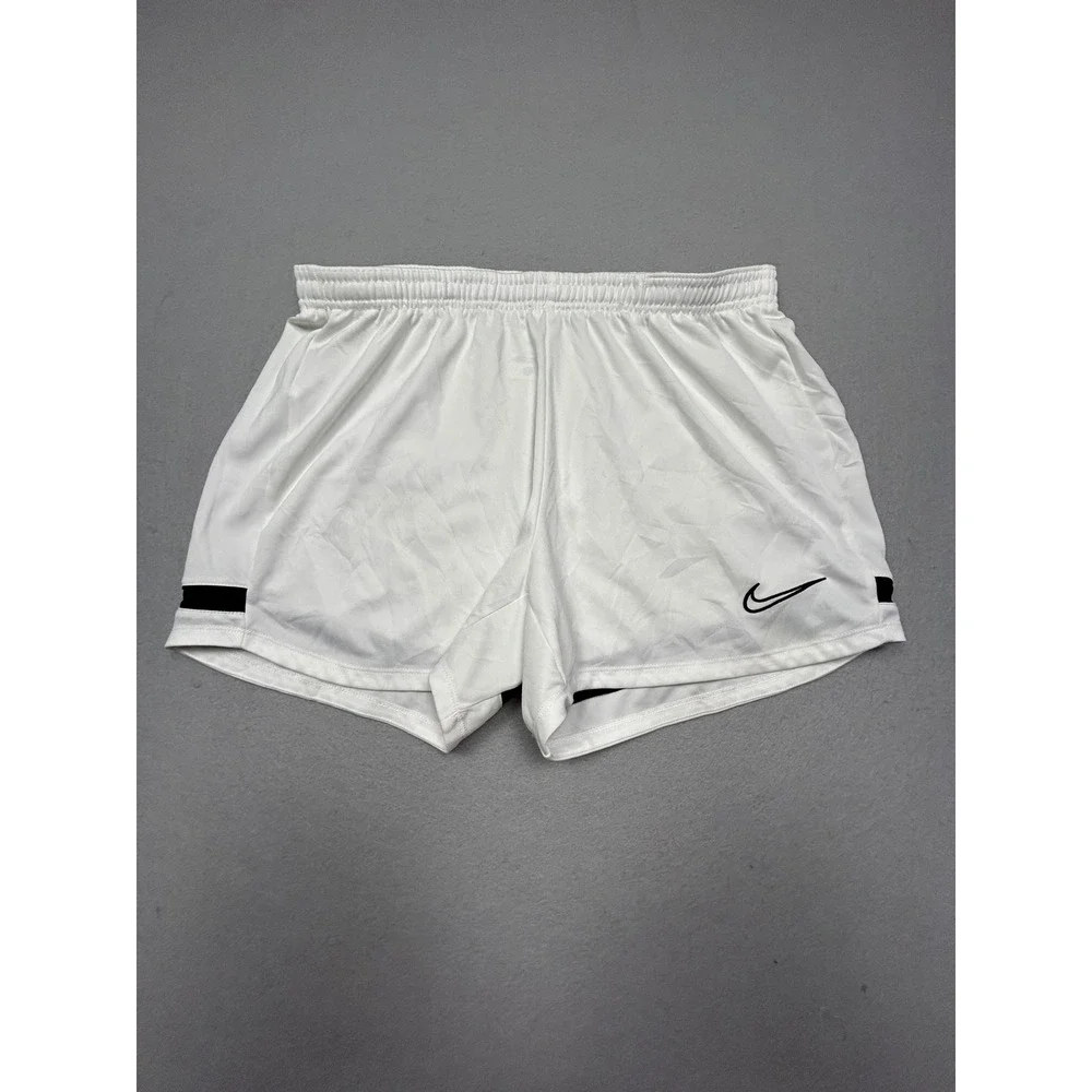 Nike Dri-FIT Shorts Polyester White Black Large Womens